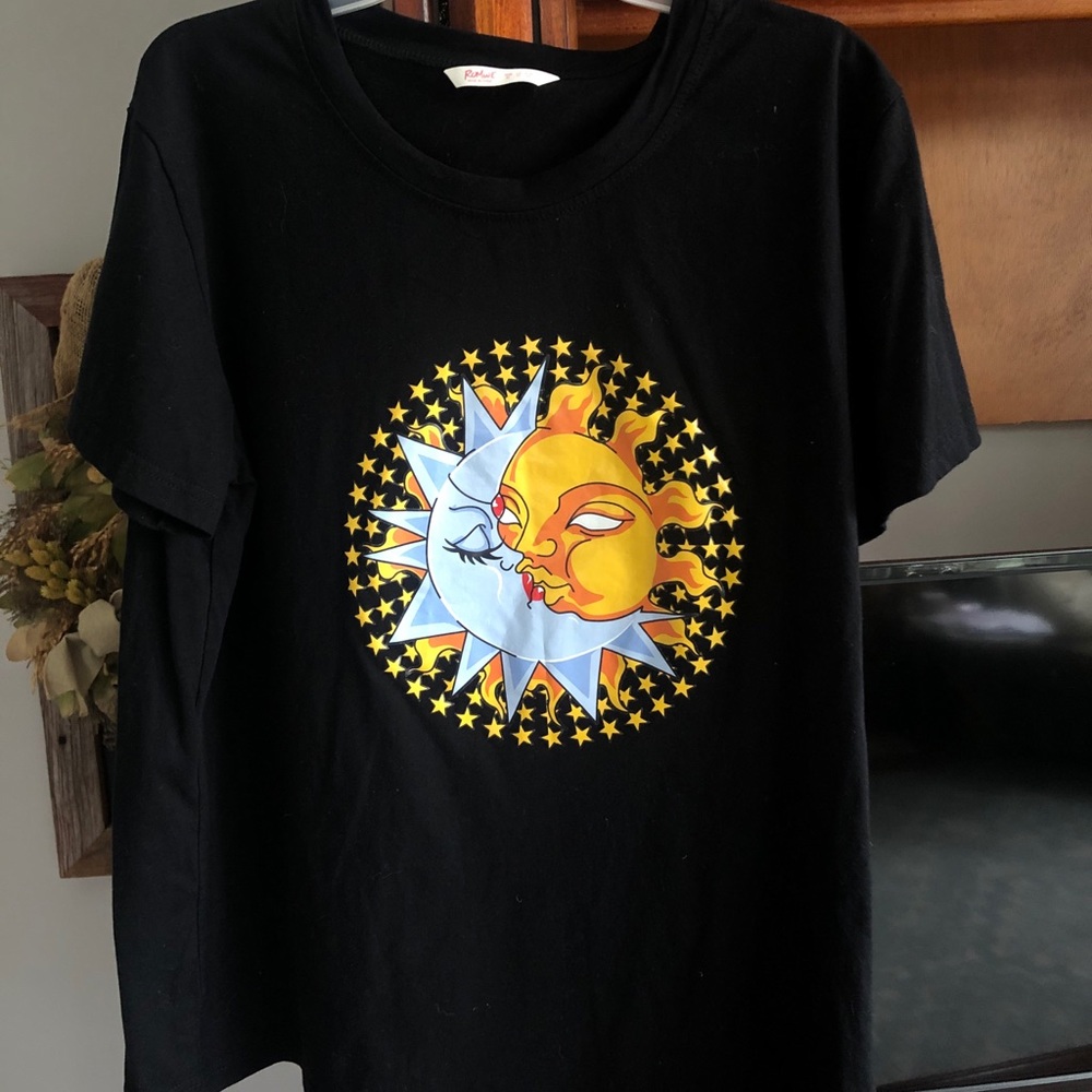 Sun and moon large t shirt